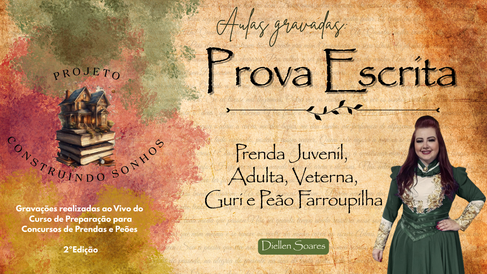 Prova Escrita – Prenda Juvenil, Adulta, Veterana, Guri e Peão Farroupilha